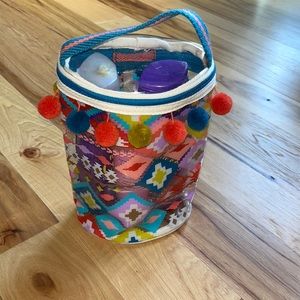 Vera Bradley Clear Cylindrical Bag